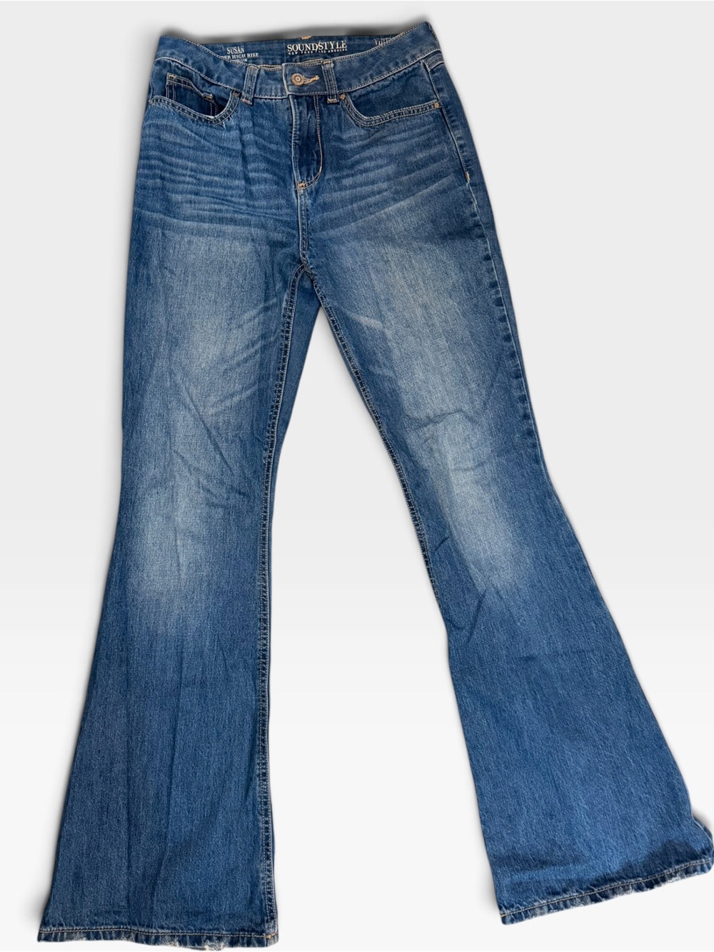 Sound & Style Women’s Boot Cut Jeans in Medium Blue